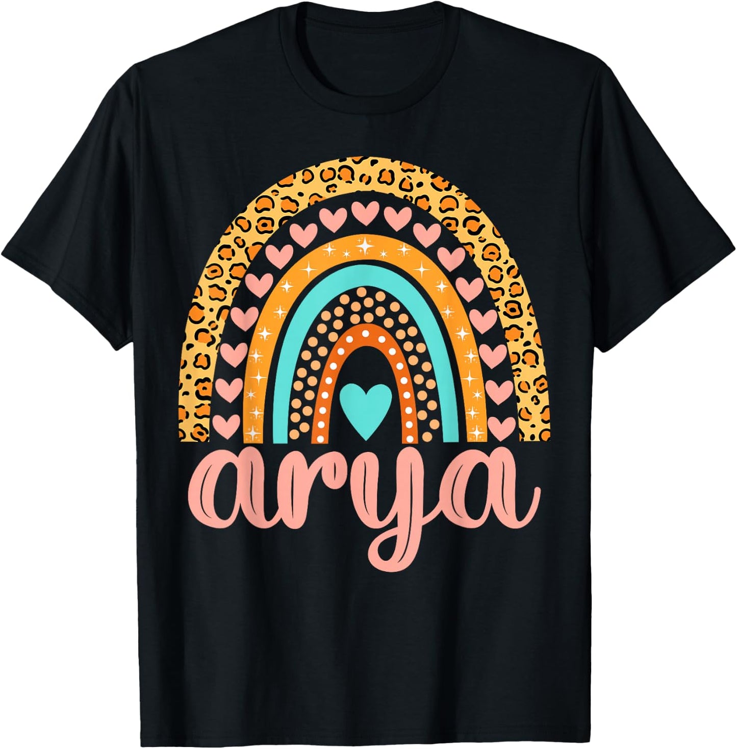 Arya Arya Name Birthday Shirt Gift T-Shirt - T-Shirt | Black