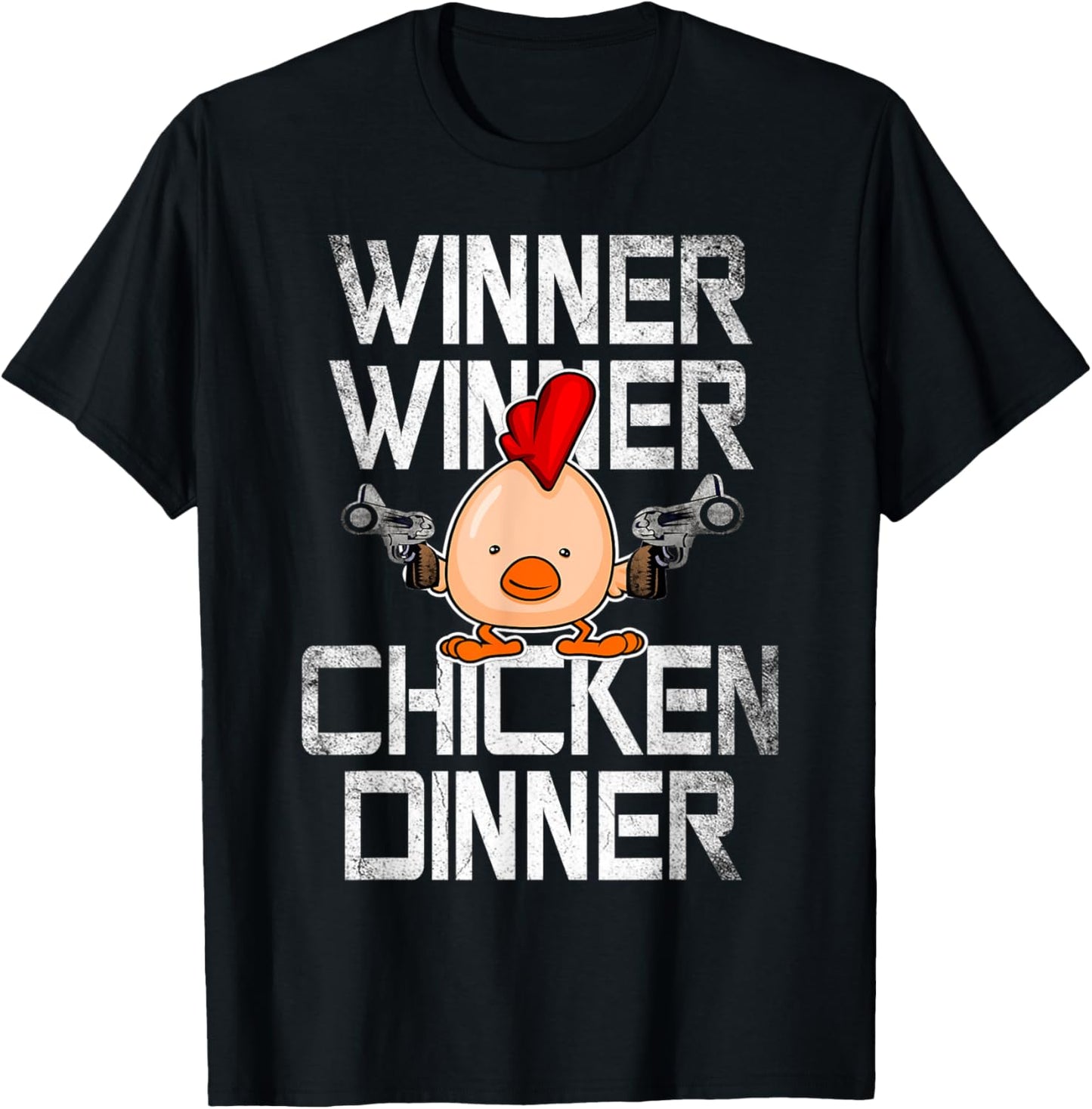 Funny Gaming I Winner Chicken Dinner - Celebration Gift T-Shirt - T-Shirt | Black