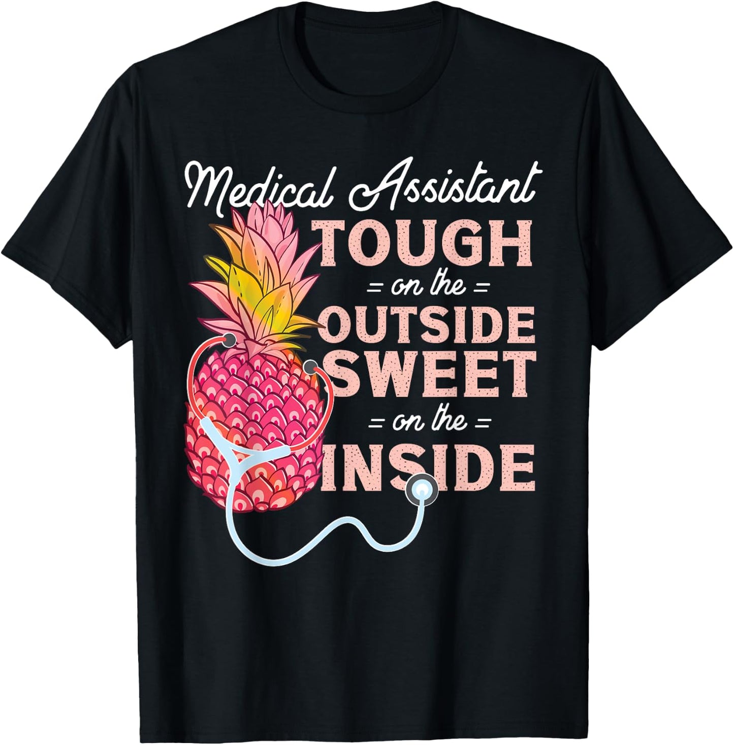 Certified Medical Assistant Pineapple CMA T-Shirt - T-Shirt | Black
