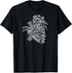 Anatomical Heart Medical White Word Cloud Line Art T-Shirt - T-Shirt | Black