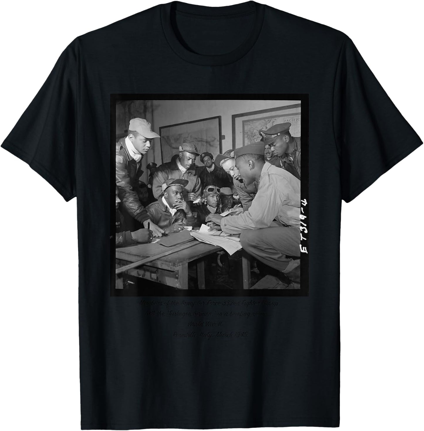 Tuskegee Airmen Preparing for Battle T-Shirt - T-Shirt | Black