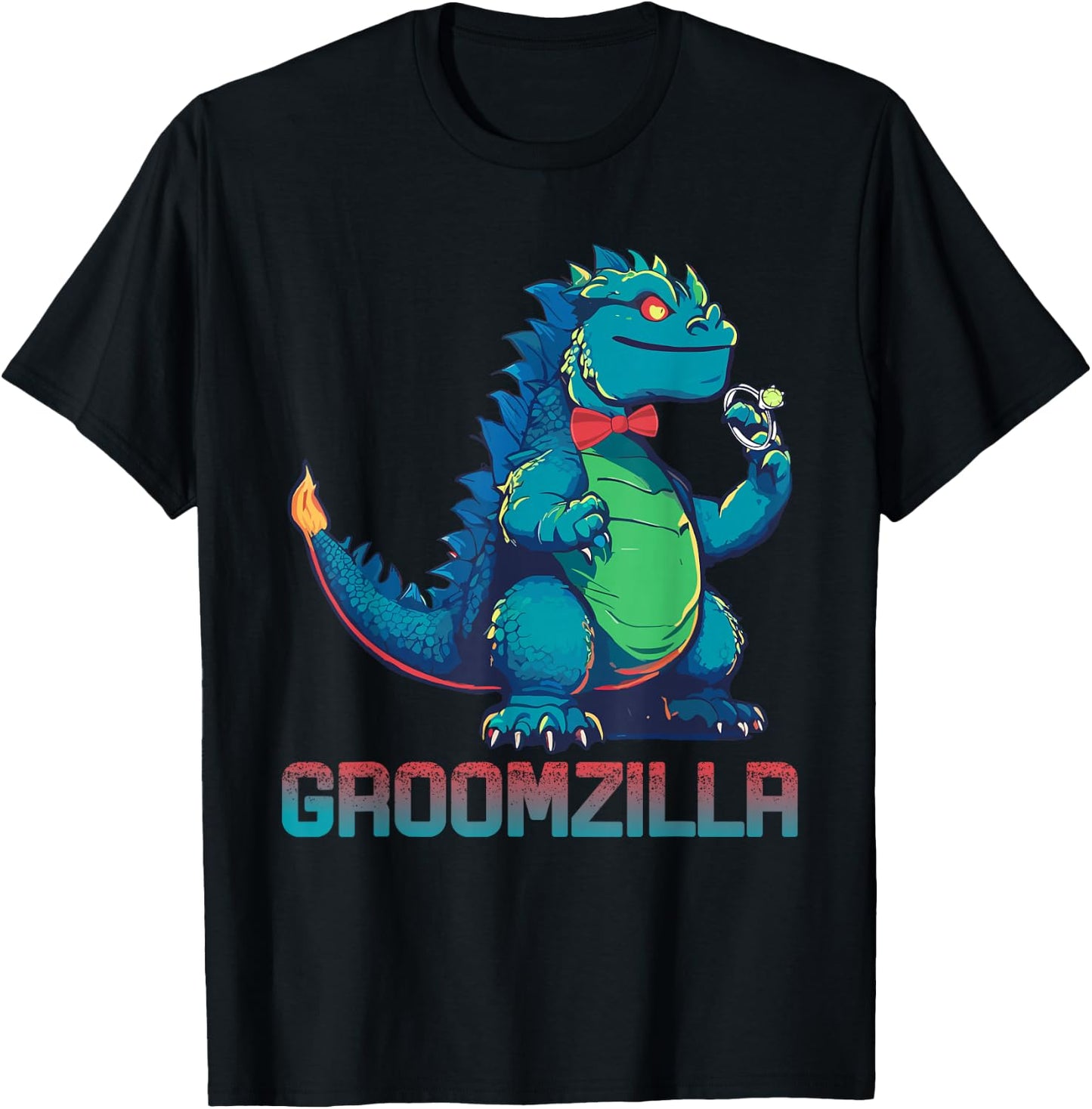 Funny Weding Groomzilla Design for Party T-Shirt - T-Shirt | Black