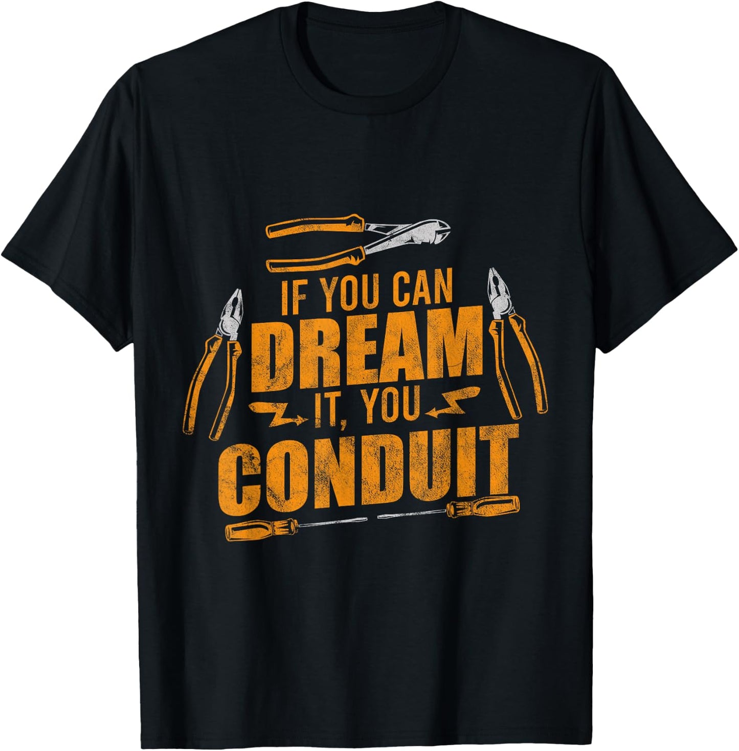 You Conduit Electrician Powerline Electrical Engineer T-Shirt - T-Shirt | Black