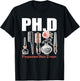 PH.D Professional Hair Dresser - Funny Hairdresser Gift T-Shirt - T-Shirt | Black