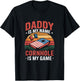 Daddy is My Name Cornhole is My Game T-Shirt - T-Shirt | Black