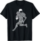 Football Player Typography T-Shirt - T-Shirt | Black