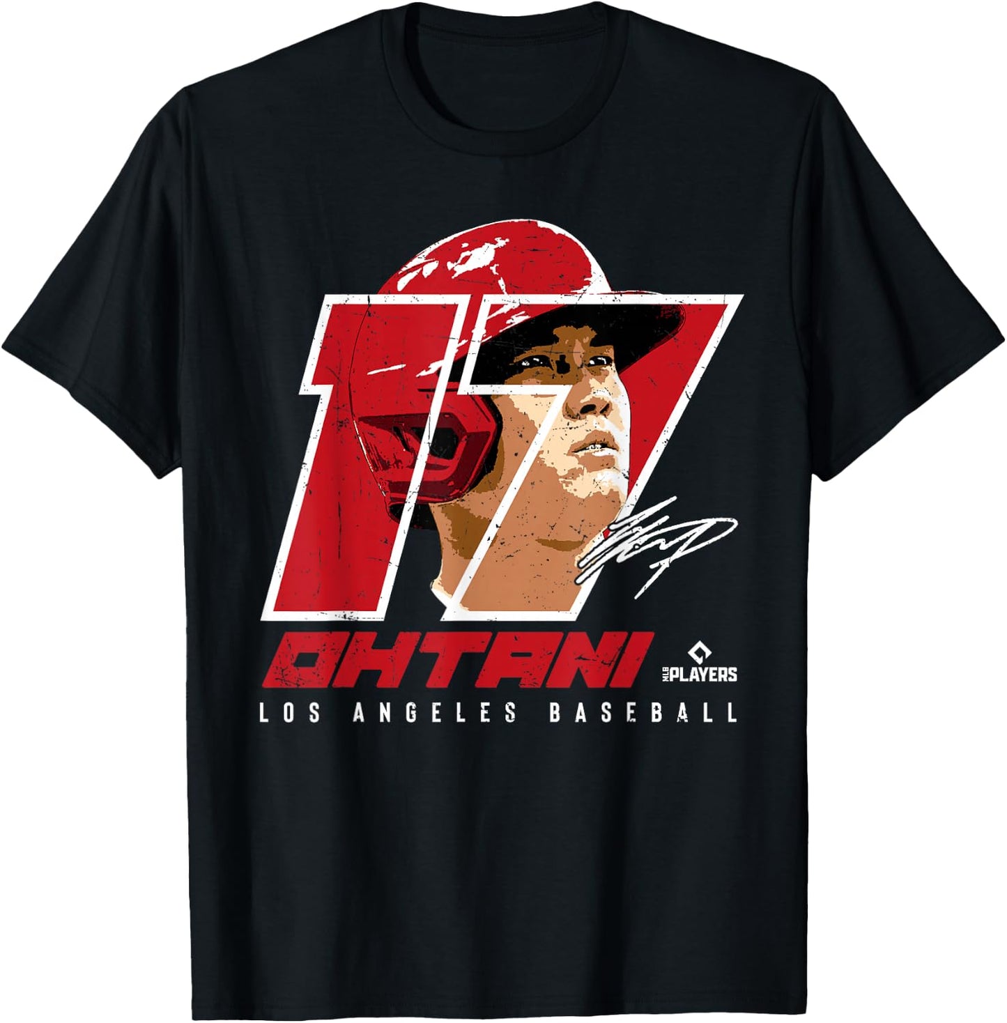 Shohei Ohtani Silhouette Sho Time Los Angeles MLBPA T-Shirt - T-Shirt | Black