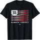 Vintage US Flag Baseball Stripes Ranger Suarez MLBPA T-Shirt - T-Shirt | Black