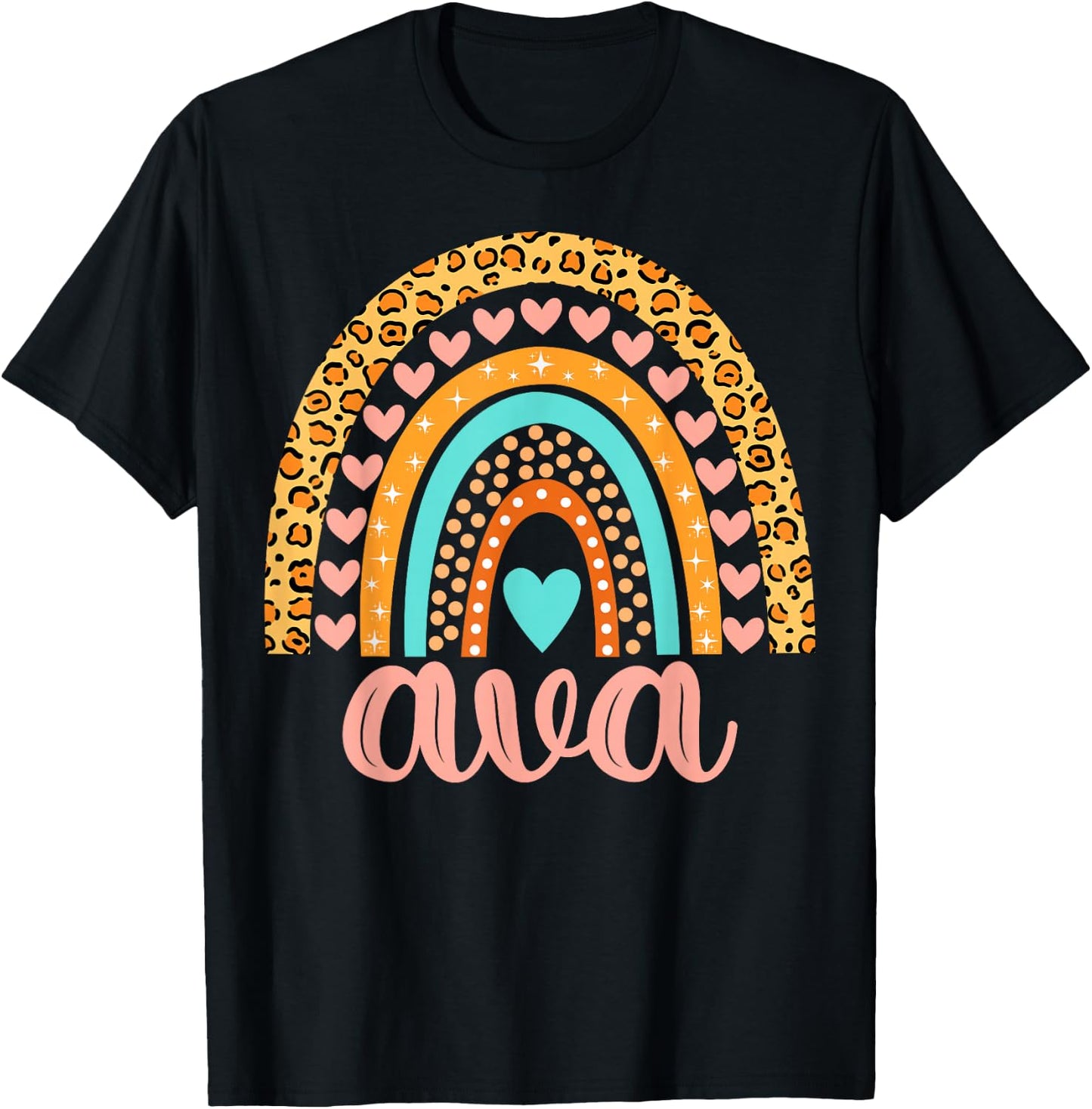 Ava Ava Name Birthday Shirt Gift T-Shirt - T-Shirt | Black