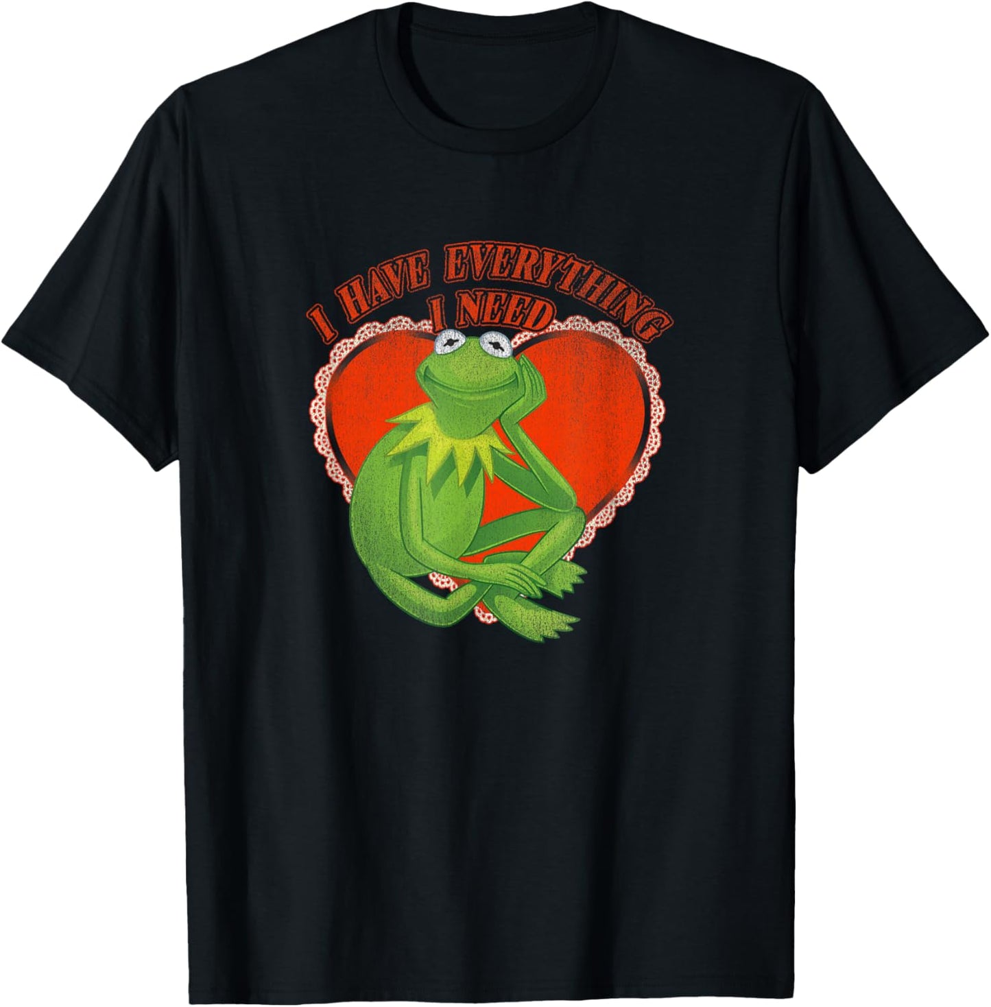 Disney The Muppets Valentine's Day Kermit I Have Everything T-Shirt - T-Shirt | Black