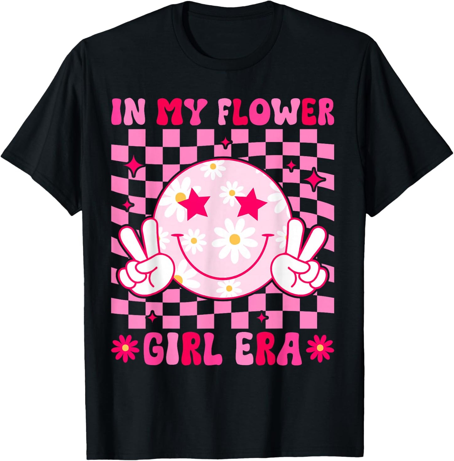 in My Flower Girl Era Toddler Youth Kids Bridesmaid Proposal T-Shirt - T-Shirt | Black