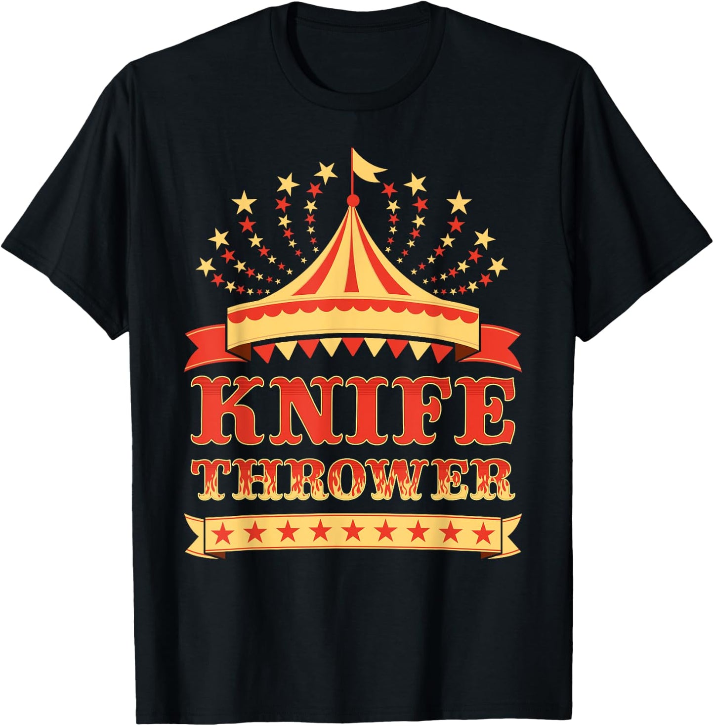 Circus Knife Thrower I Circus Themed Birthday Party T-Shirt - T-Shirt | Black