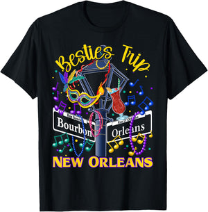 New Orleans Besties Trip Girlfriends Vacation T-Shirt - T-Shirt | Black