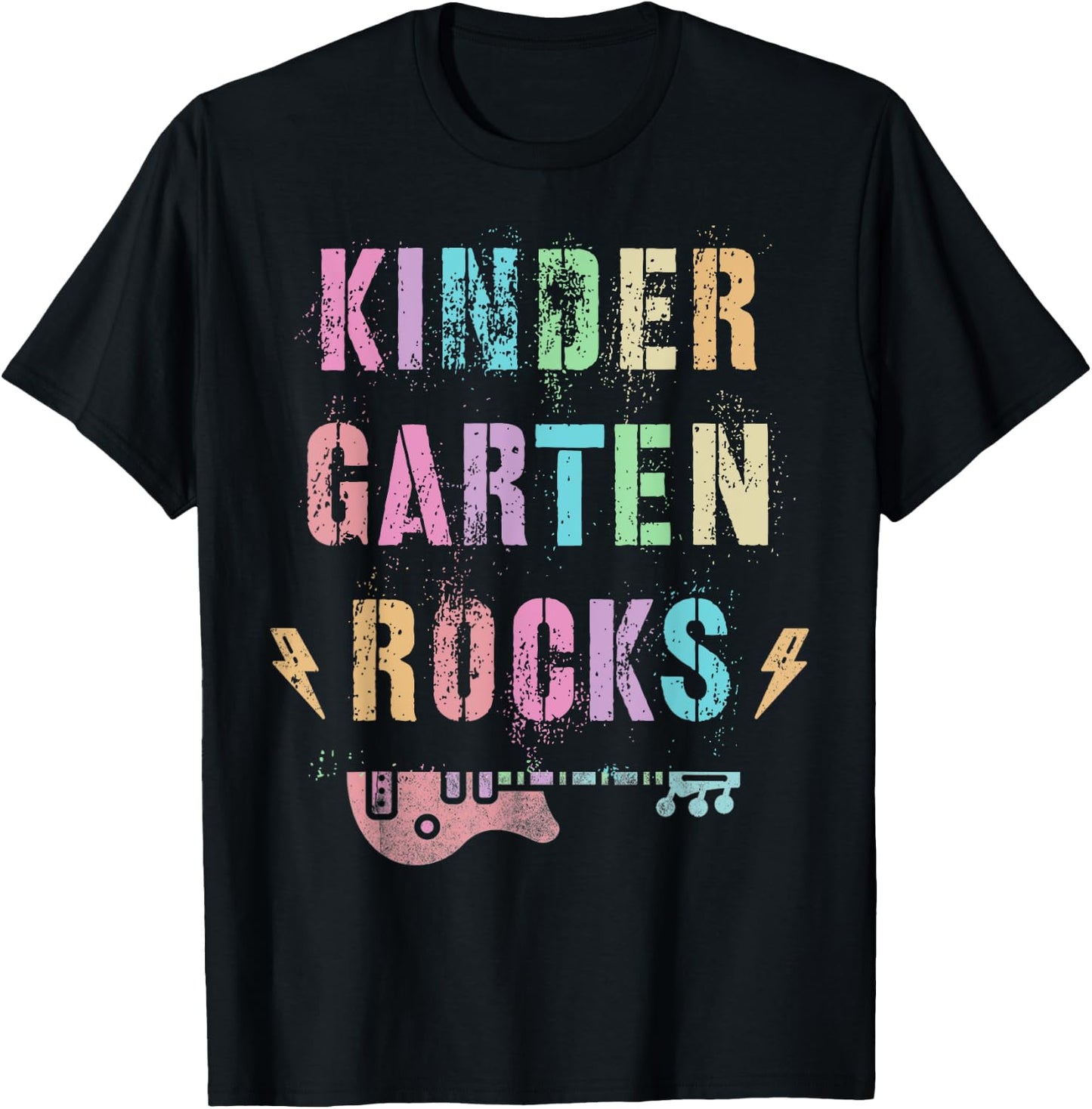 KINDERGARTEN ROCKS Star Crew Kinder My Jam In My Teacher Era Men Women Kids T-Shirt - T-Shirt | Black