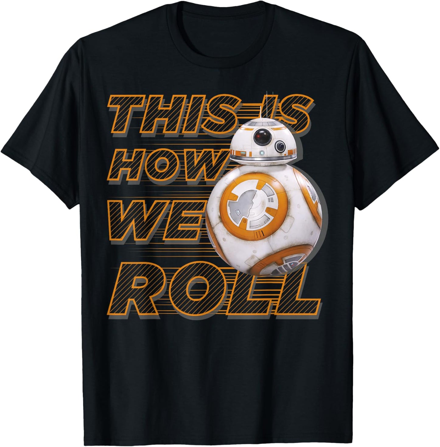 Star Wars BB-8 How We Roll Graphic T-Shirt - T-Shirt | Black