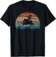 AH-64 Apache Helicopter Retro Vintage T-Shirt - T-Shirt | Black
