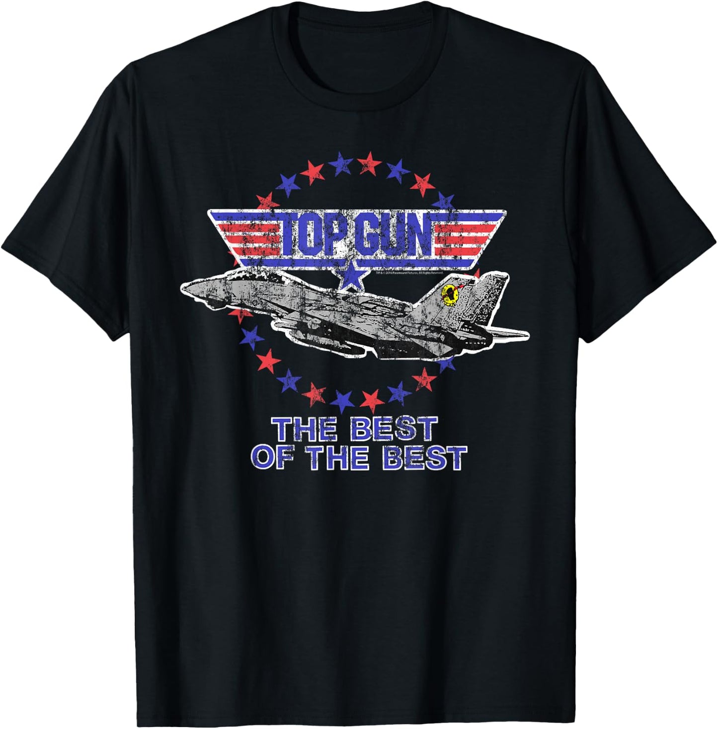 Top Gun The Best of The Best Jet with Logo Action Movie T-Shirt - T-Shirt | Black