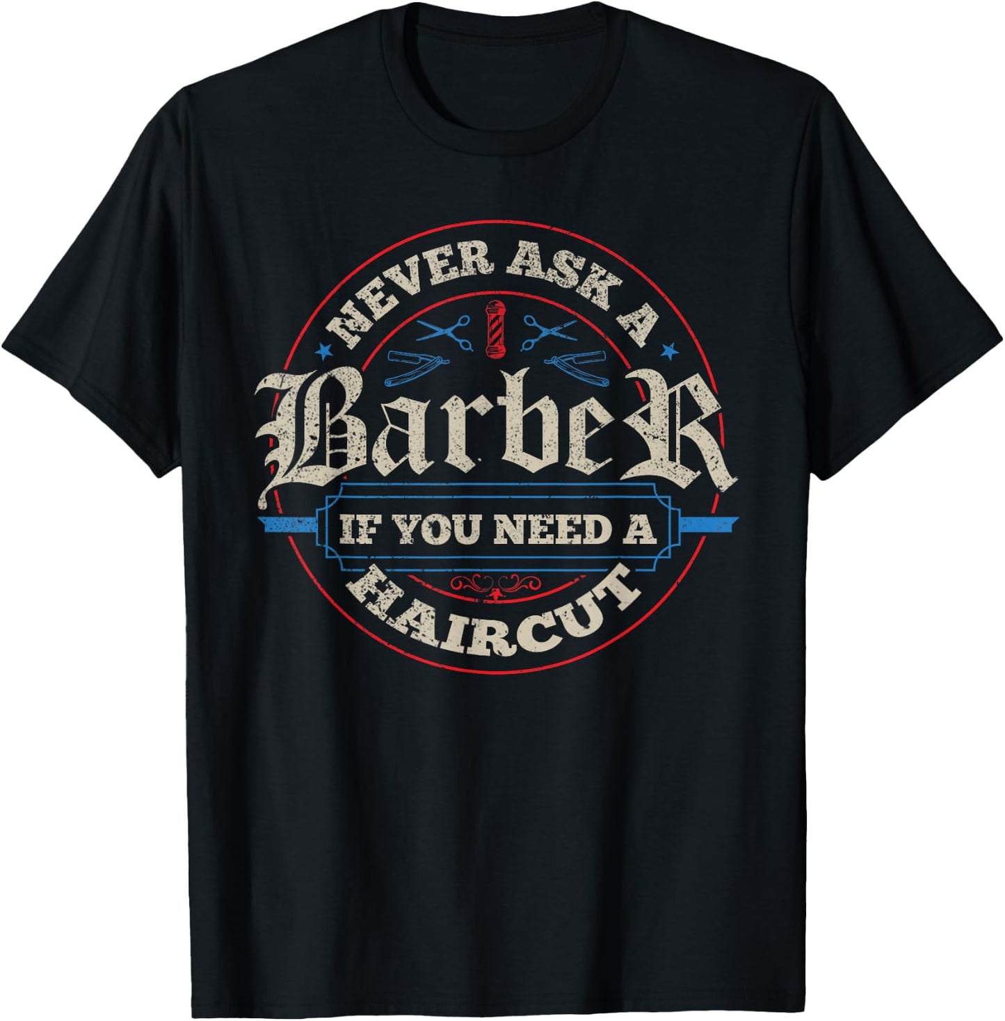 Barber - Haircut Hairstylist Barbershop Barber T-Shirt - T-Shirt | Black