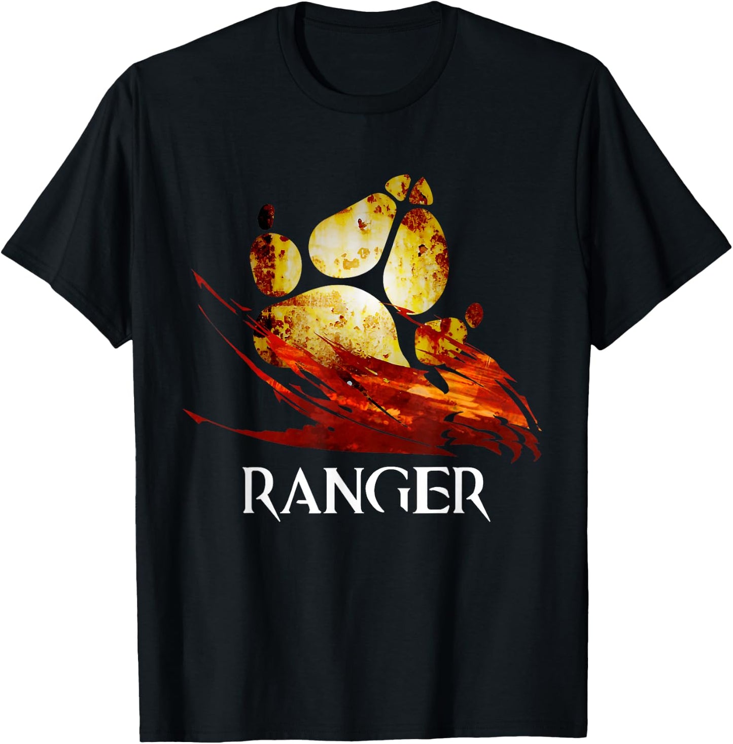Ranger profession Fantasy medieval Wars MMORPG gamer T-Shirt - T-Shirt | Black