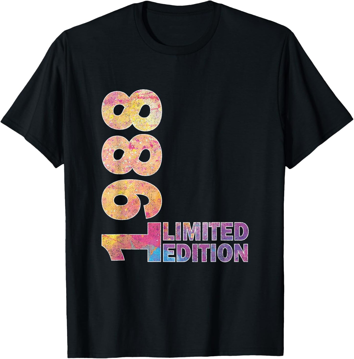 37th Birthday Gift women hued born 1988 turning 37 Year Old T-Shirt - T-Shirt | Black
