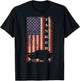 Tanker Abrams Tank Crew Veteran American Flag T-Shirt - T-Shirt | Black