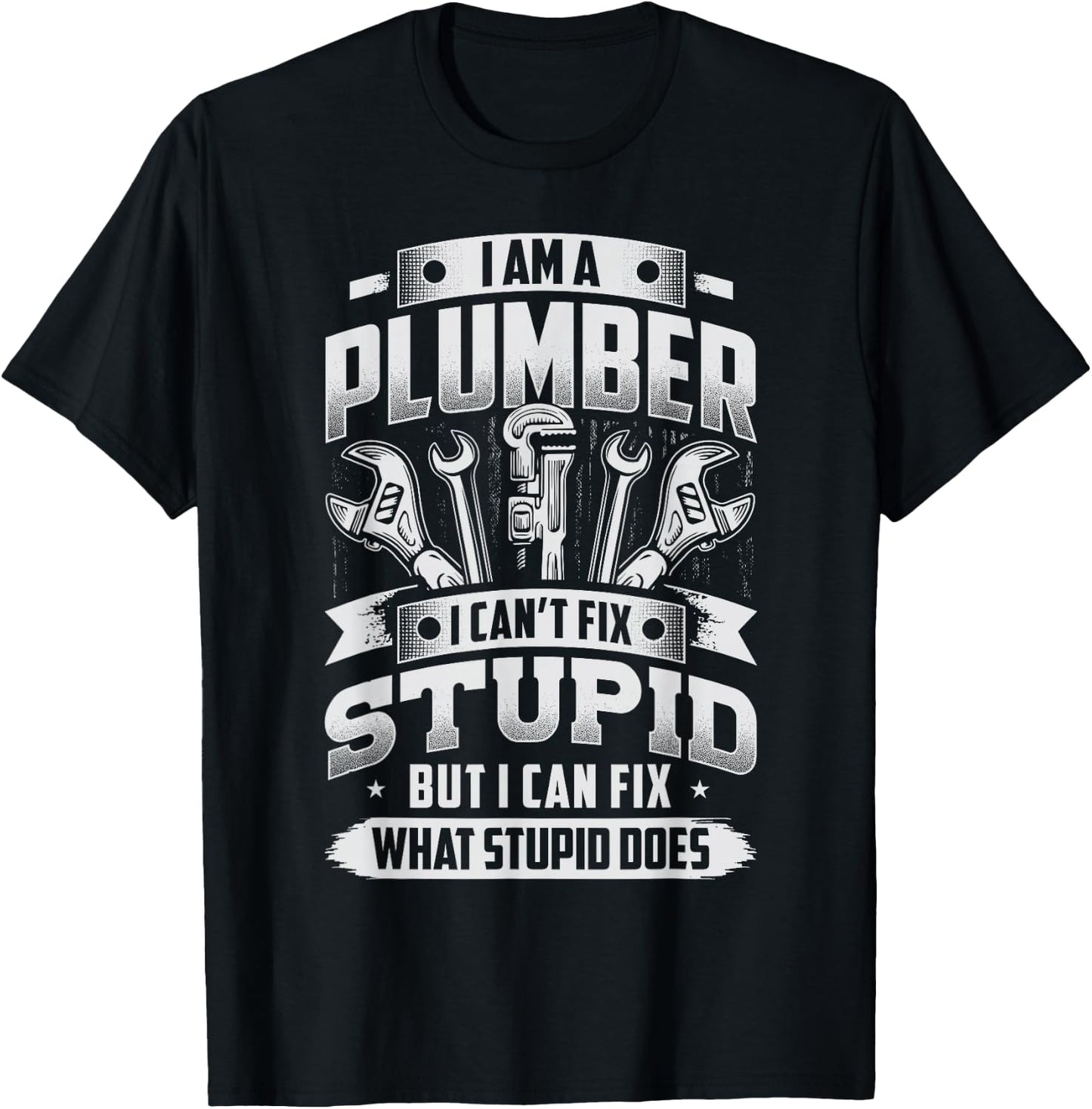 Funny Plumber Men T-Shirt - T-Shirt | Black