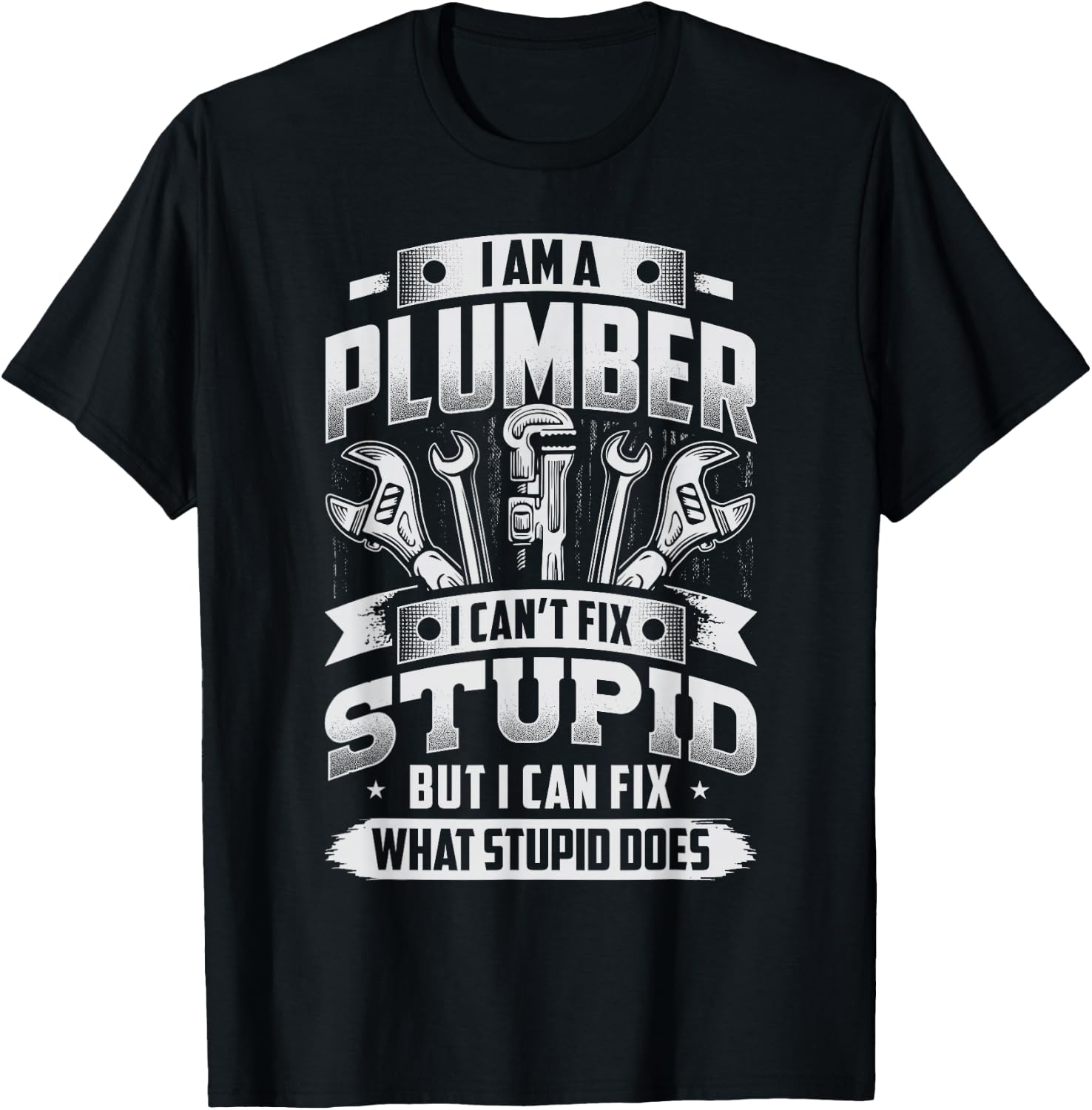 Funny Plumber Men T-Shirt - T-Shirt | Black