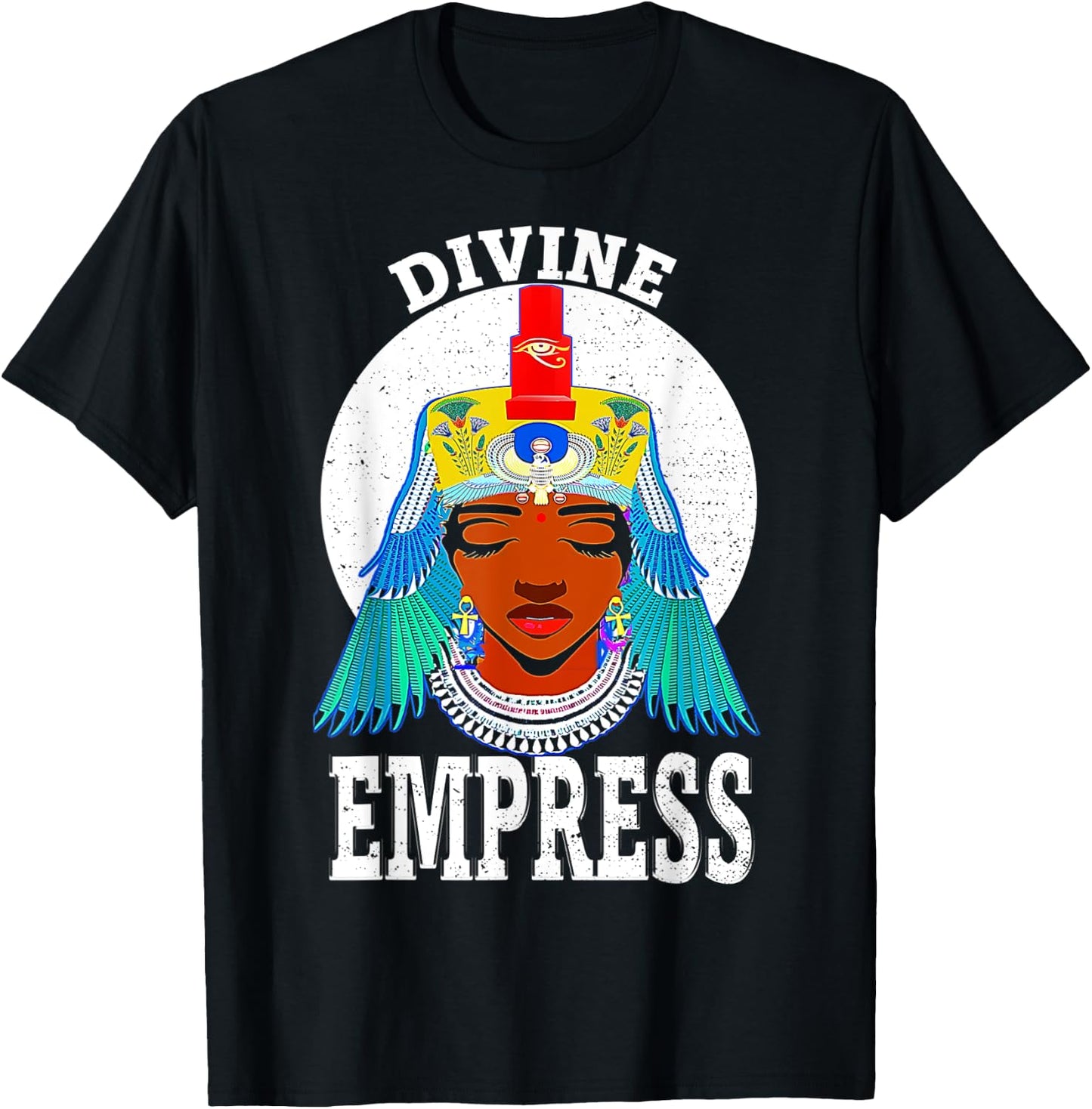 Divine Empress Egyptian Black Pride Melanin African American T-Shirt - T-Shirt | Black
