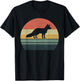 Retro Vintage Fox Gift Family Love Animals T-Shirt - T-Shirt | Black