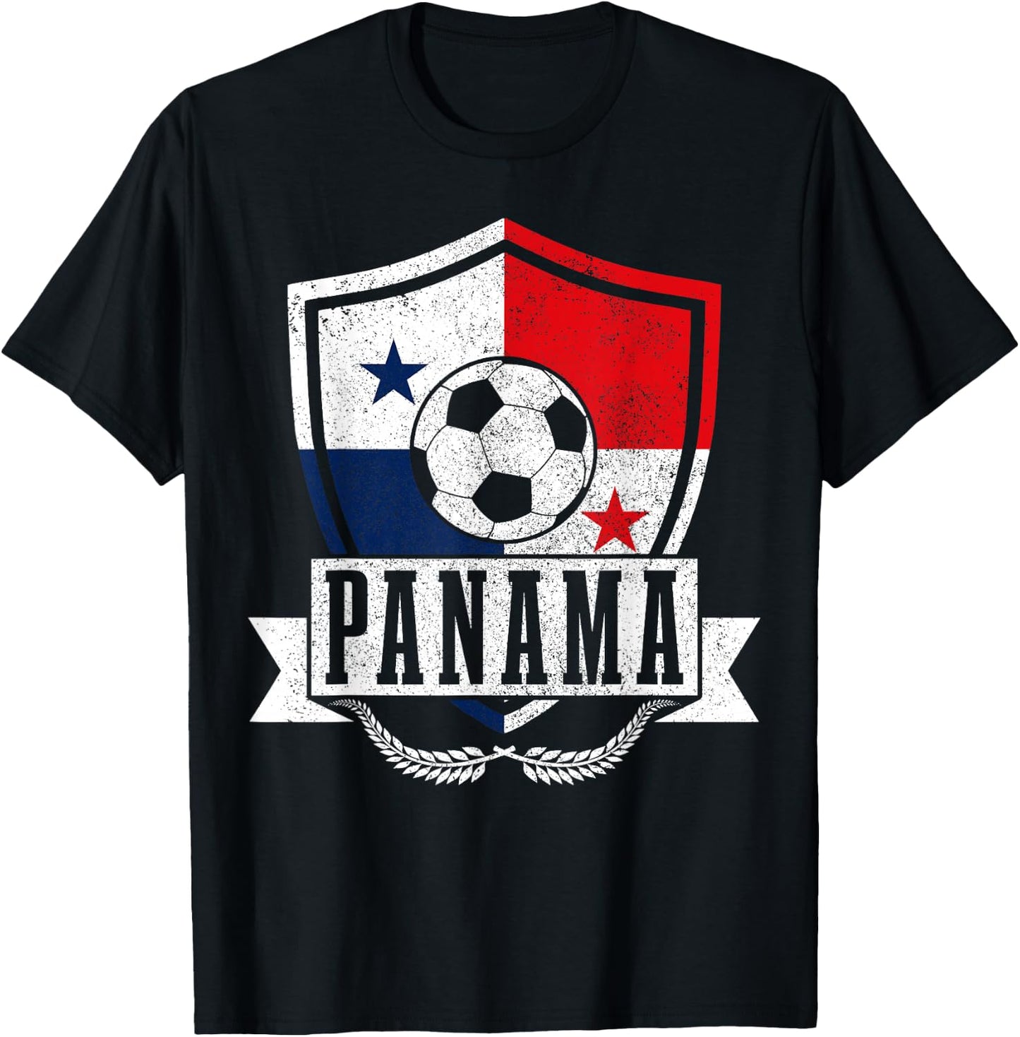 Panama Football Player Flag T-Shirt - T-Shirt | Black