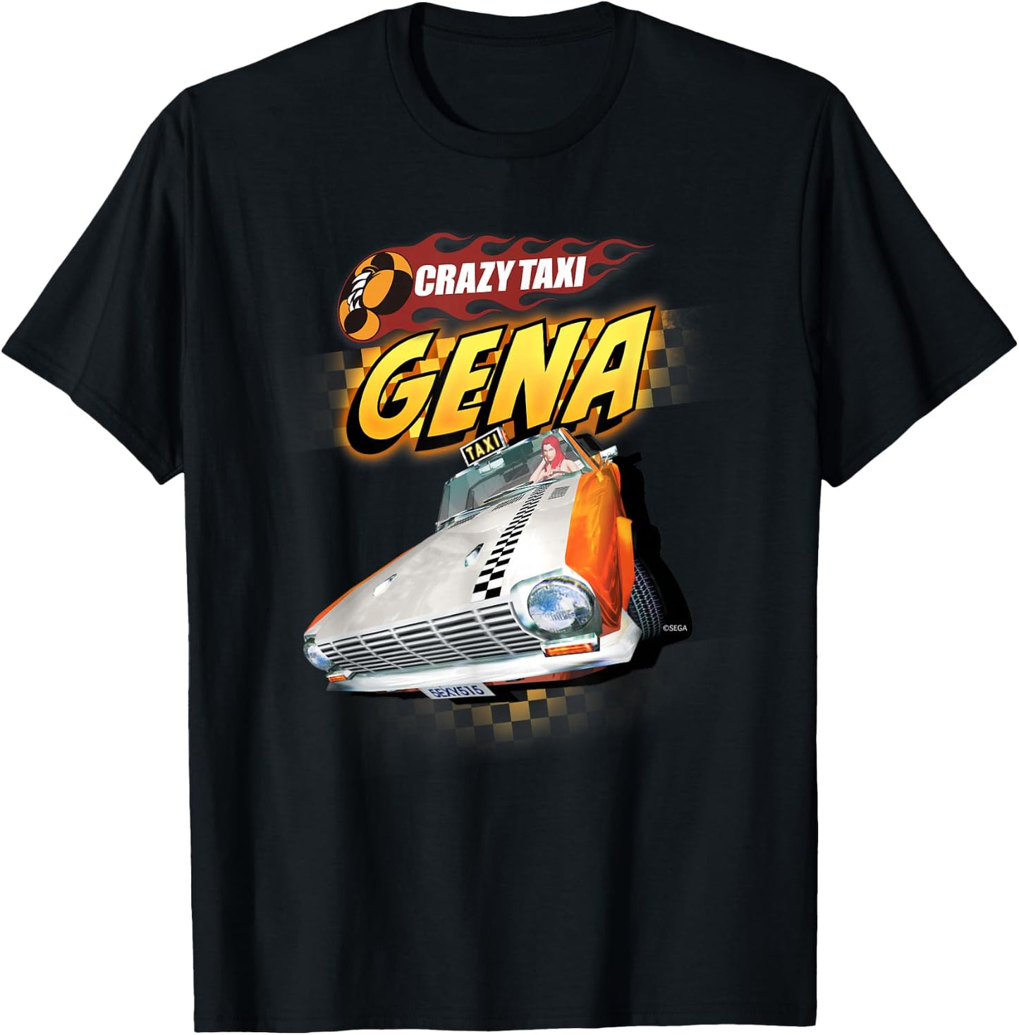 Crazy Taxi Gena Driver T-Shirt - T-Shirt | Black