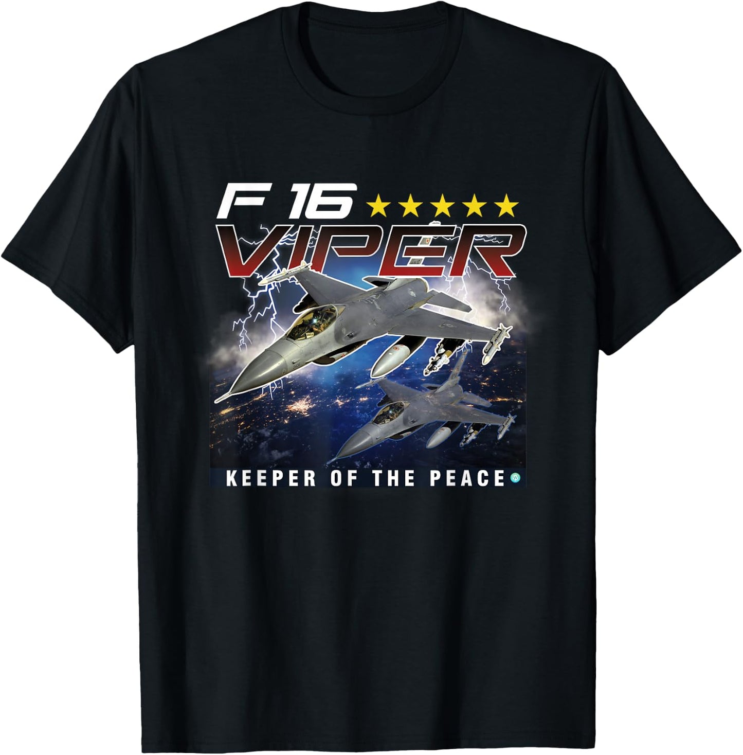 F-16 Airforce Jet Pilot Gift T-Shirt - T-Shirt | Black