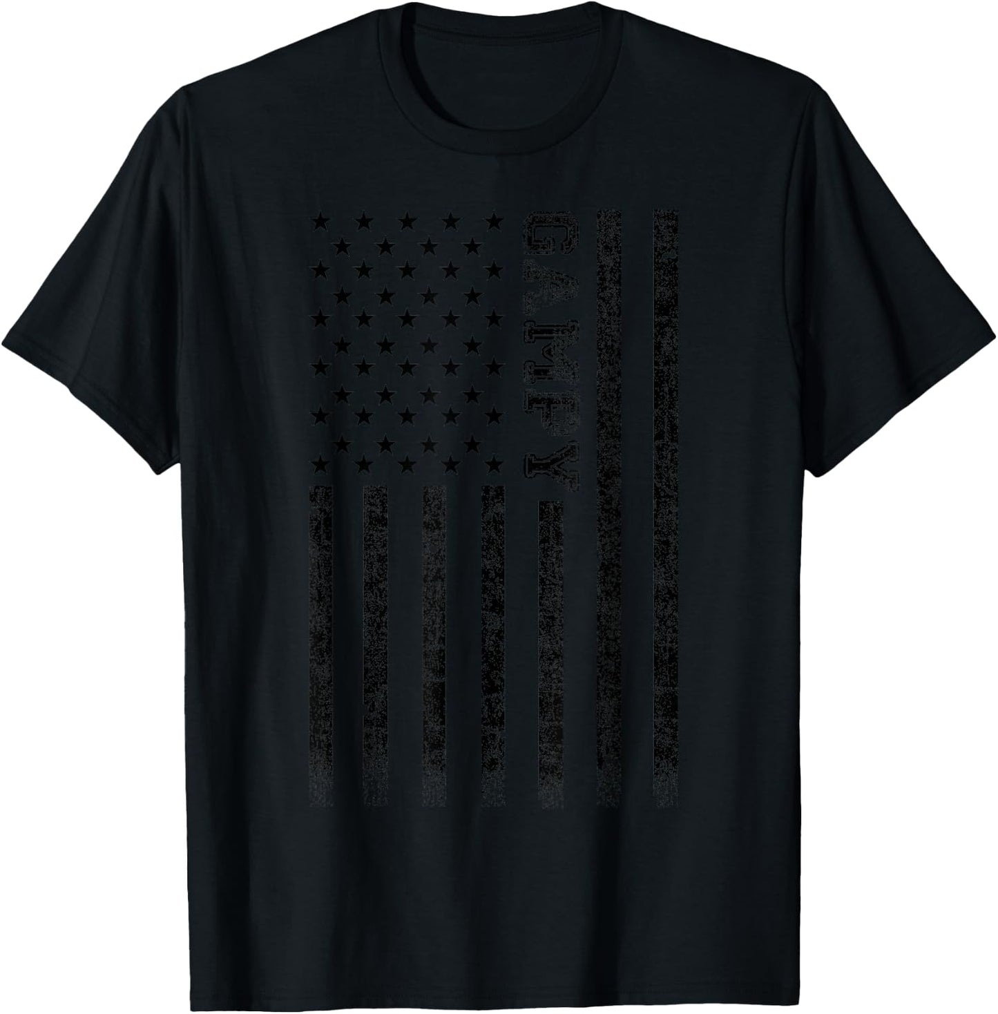 Gampy American Flag T-Shirt - T-Shirt | Black
