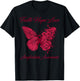 Butterfly Faith Hope Love Amyloidosis Awareness T-Shirt - T-Shirt | Black