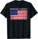 Never Forget Vintage US flag Men's T-Shirt - T-Shirt | Black