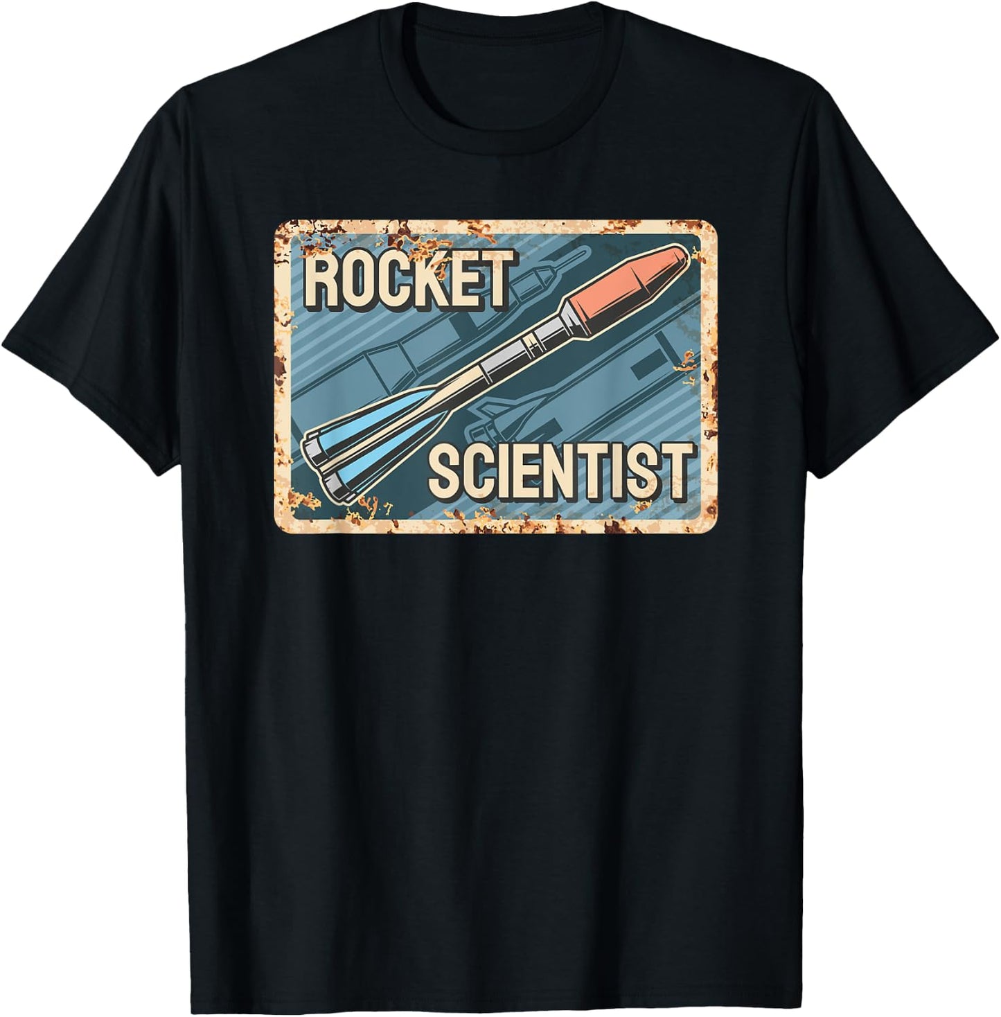 Vintage Rocket Scientist Aerospace Engineering T-Shirt - T-Shirt | Black