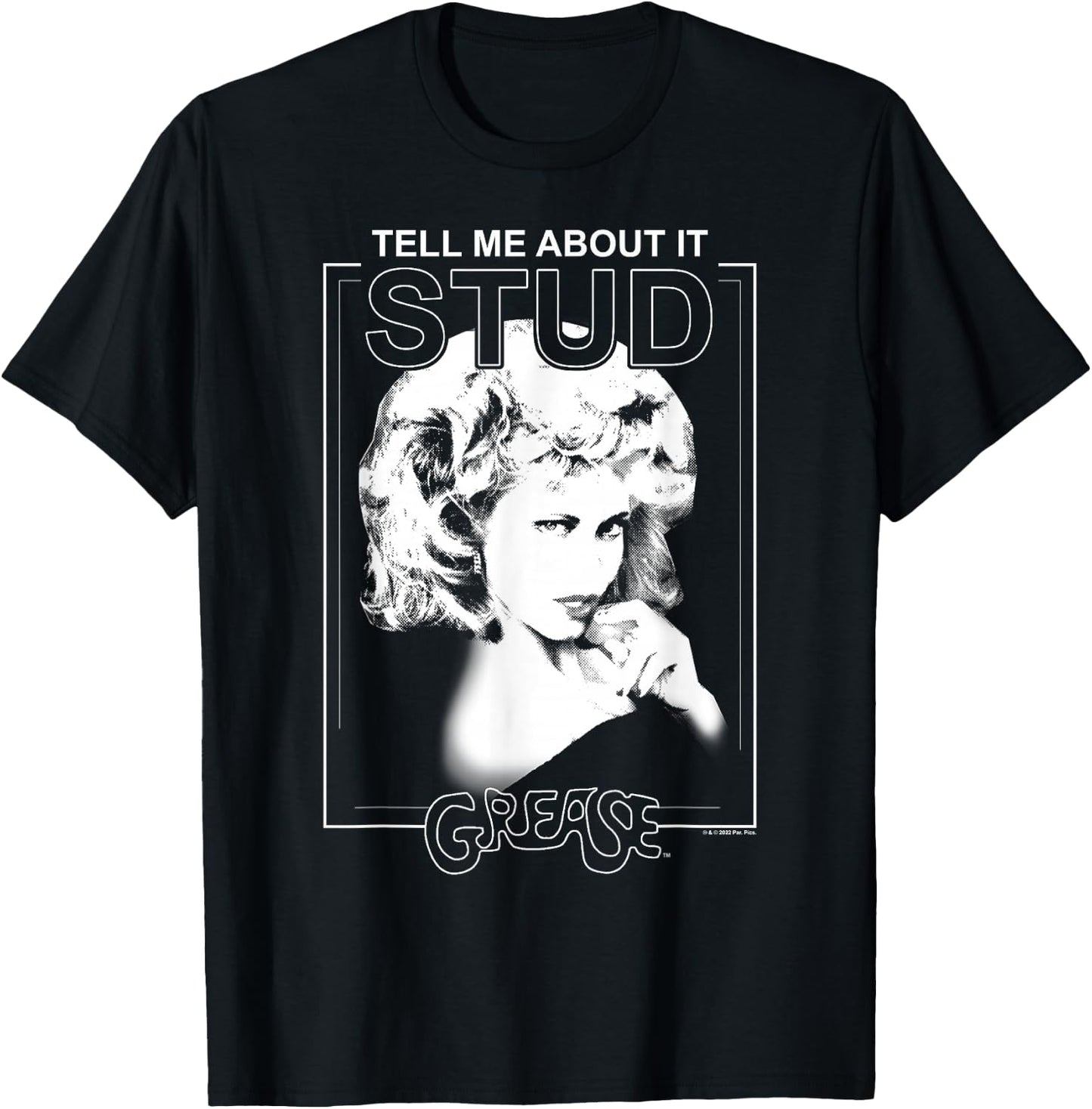 Grease Sandy Valentine's Day Tell Me About It Stud T-Shirt - T-Shirt | Black