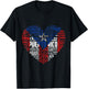 Puerto Rico Cities Flag Puerto Rican roots culture men women T-Shirt - T-Shirt | Black