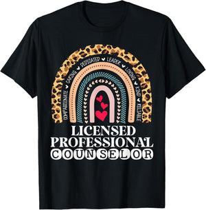 LPC Licensed Professional Counselor School Counseling Office T-Shirt - T-Shirt | Black