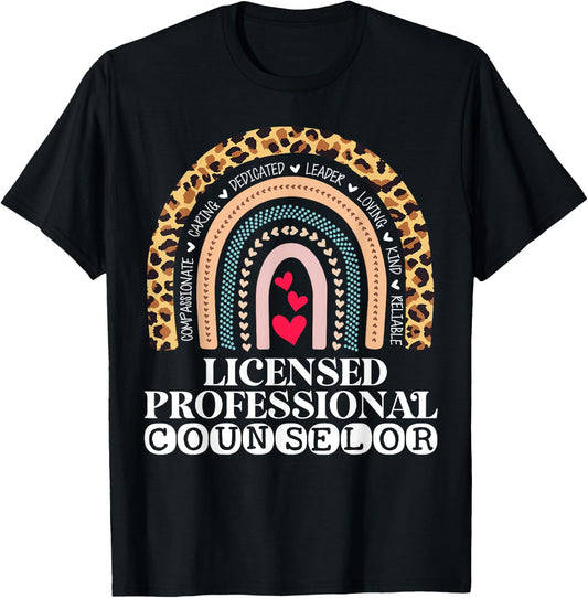 LPC Licensed Professional Counselor School Counseling Office T-Shirt - T-Shirt | Black