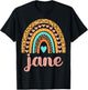 Jane Jane Name Birthday Shirt Gift T-Shirt - T-Shirt | Black