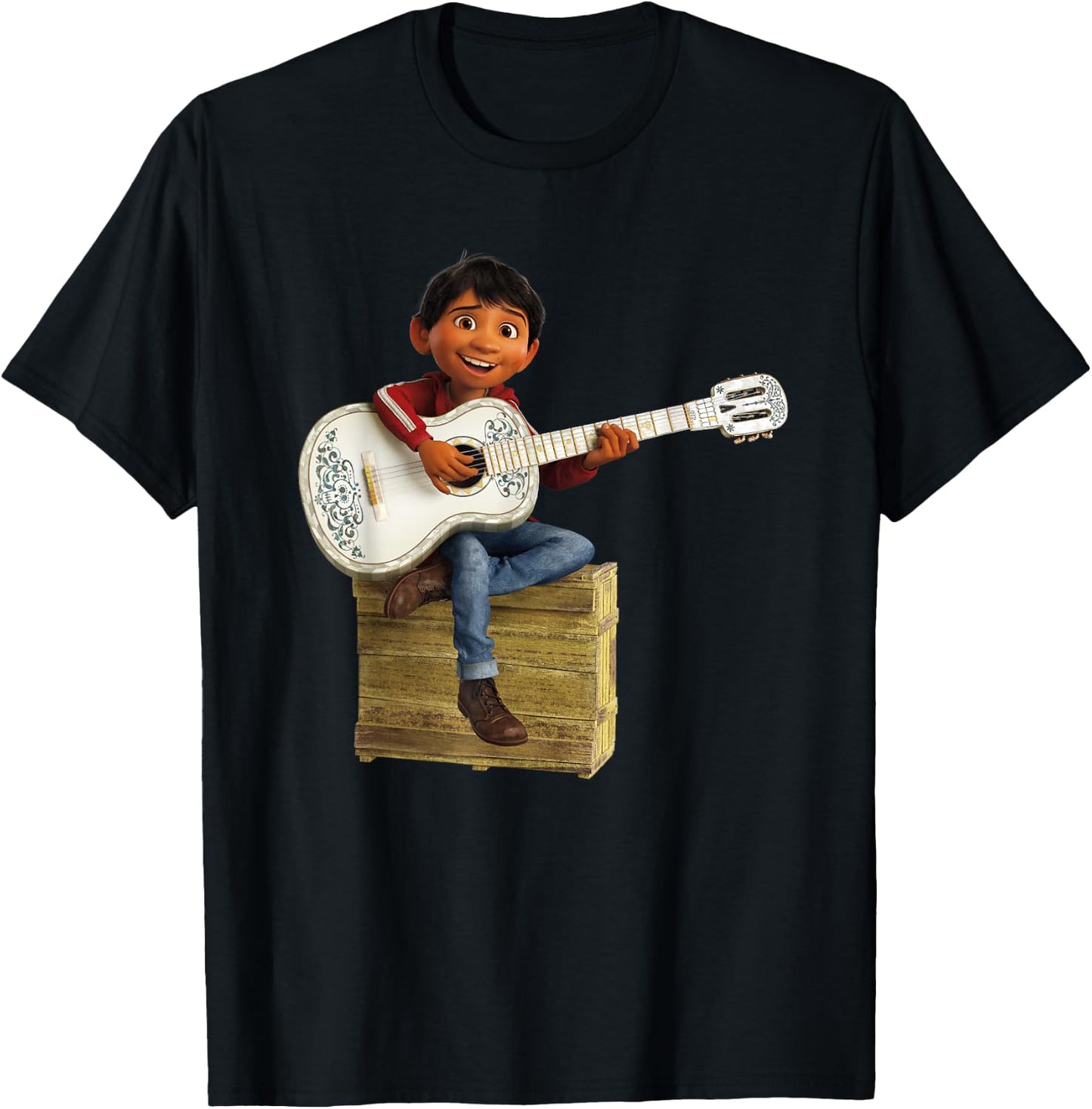 Disney Pixar Coco Miguel Rivera Playing Guitar T-Shirt - T-Shirt | Black