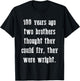 Funny Flight history Wright Brothers Aviation Pilot Gift T-Shirt - T-Shirt | Black