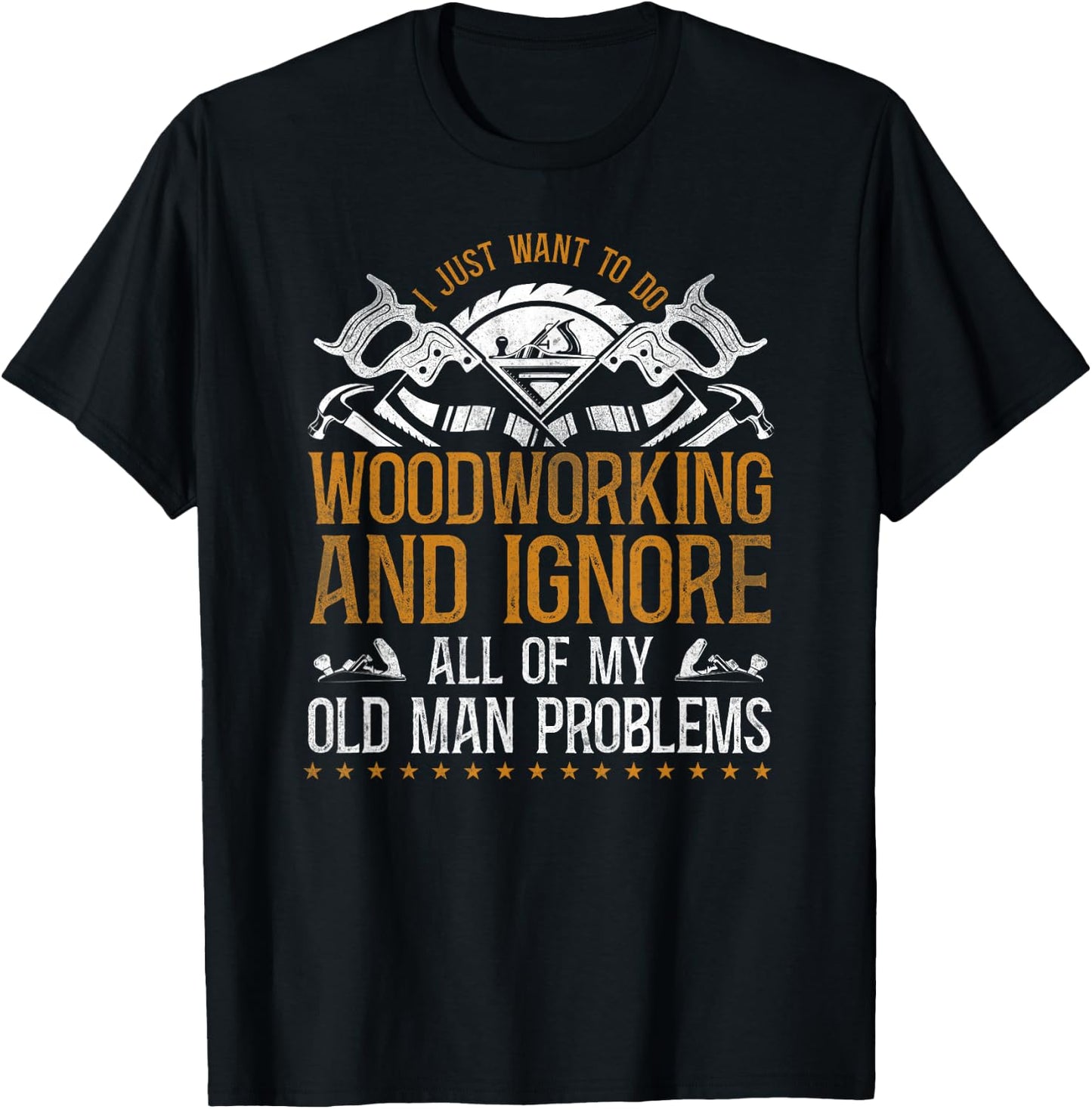 Woodworker Carpenter Tools Vintage T-Shirt - T-Shirt | Black