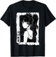Anime Goth Girl Otaku Japanese Aesthetic Vaporwave Anime T-Shirt - T-Shirt | Black