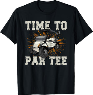 Golf Time To Par Funny Golfers T-Shirt - T-Shirt | Black