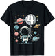 4th Birthday Astronaut Space Planet 4 Years Old T-Shirt - T-Shirt | Black