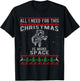 Cool Ugly Christmas Style Spaceman Astronaut T-Shirt - T-Shirt | Black