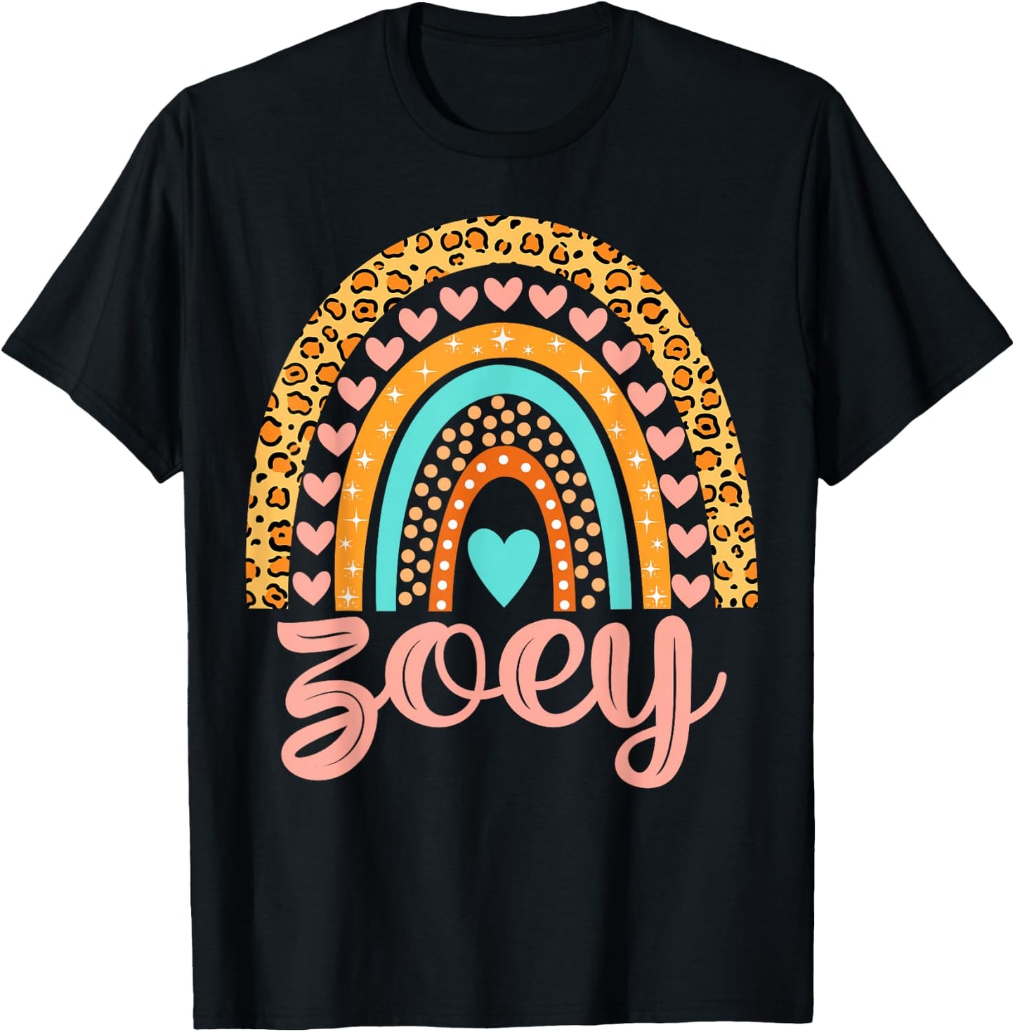 Zoey Zoey Name Birthday Shirt Gift T-Shirt - T-Shirt | Black