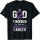 My God Stronger Than Pancreatic Cancer Awareness T-Shirt - T-Shirt | Black